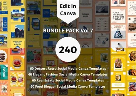 Social Media Canva Templates Bundle Graphic By Putra Art Creative Fabrica