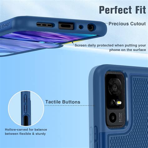 FNTCASE Funda para TCL 40 XE 5G Funda de teléfono con textura mate de