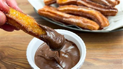 How To Churros Recipe And Chocolate No Oven Youtube