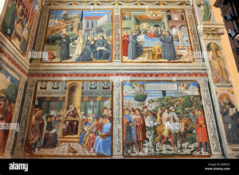 Life Of St Augustine Apse Frescos By Benozzo Gozzoli Ad 1464 1465