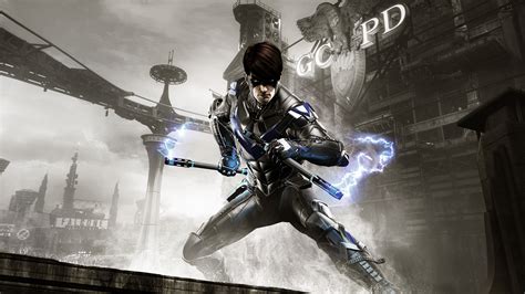 Watch BATMAN: ARKHAM KNIGHT "GCPD Lockdown" DLC Nightwing and Tumbler ...