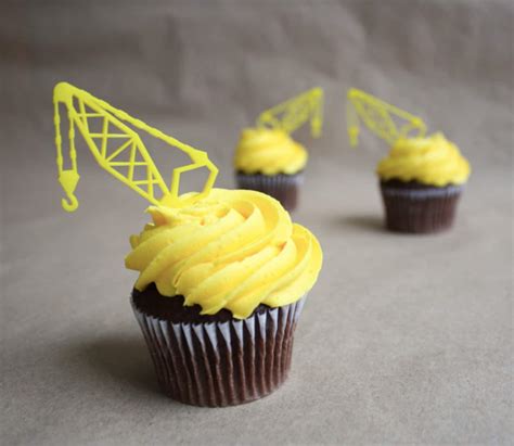 Gr A De Construcci N Cupcake Toppers Acr Lico Etsy