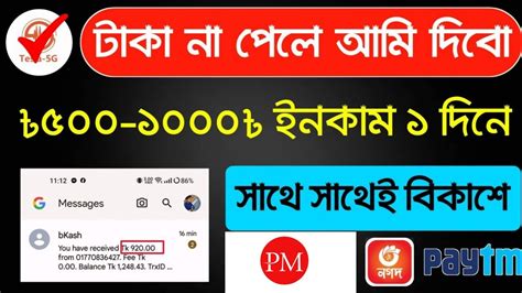 New Online Income Site 2023 Earn 1000 Taka Perday Payment Nagad