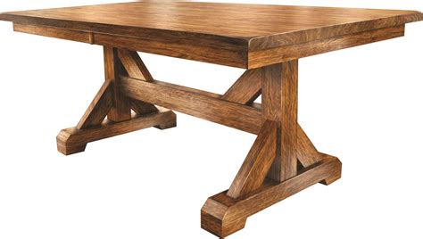 Counrty Auburn Trestle Dining Table From DutchCrafters Amish Furniture