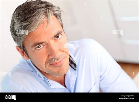 Portrait Of Handsome Year Old Man Stock Photo Alamy