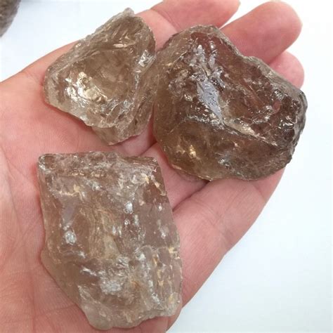 Raw Smoky Quartz Gemstone Rough Natural Stone Specimen Etsy