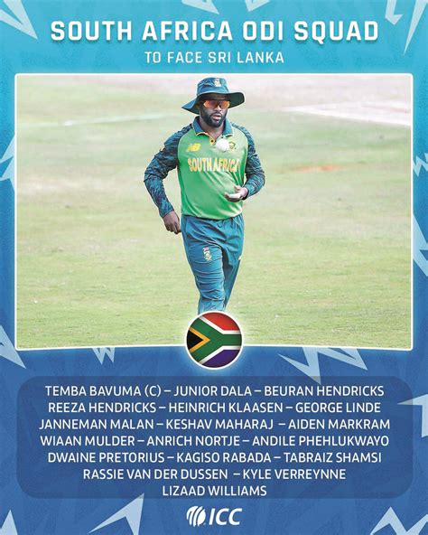 South Africa Name Squads For White Ball Tour Of Sl Frontpage