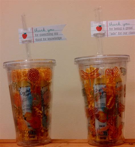 Teacher And Teachers Aid Appreciation Cups Filled With Individual