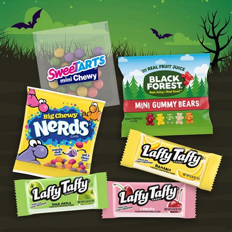 Dracula Goodies Halloween Candy Mixed Bag Sweetarts Nerds Black