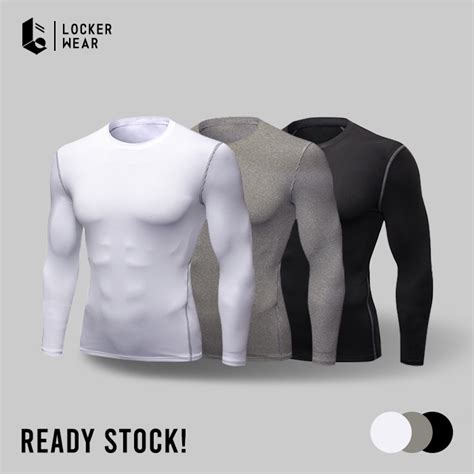 Jual Baju Baselayer Manset Lengan Tangan Panjang Pria Kaos Atasan Long