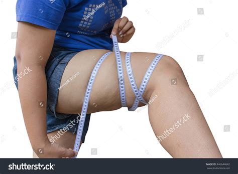 Abdominal Surface Fat Woman On White Stock Photo 446644642 Shutterstock