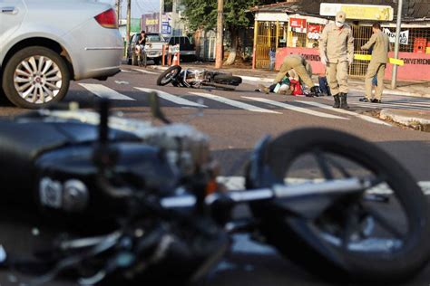 V Deo Mostra Momento Em Que Motociclistas Batem De Frente Na Av Das