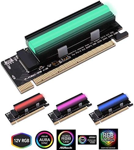 Ezdiy Fab Nvme Pcie Adapter With V Argb Heatsink Ssd Cooler M Nvme