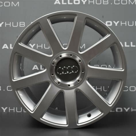 Genuine AUDI TT Mk1 9 Spoke Ronal 18 Inch Silver Alloy Wheels X4