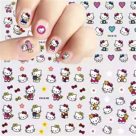 cute nail art  kitty