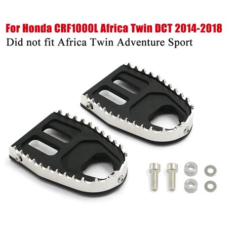 Repose Pieds Larges En Billette Noir Pour Honda Crf L Africa Twin