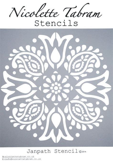 Janpath Furniture Stencil For Wall Fabric And Furniture DIY Projects