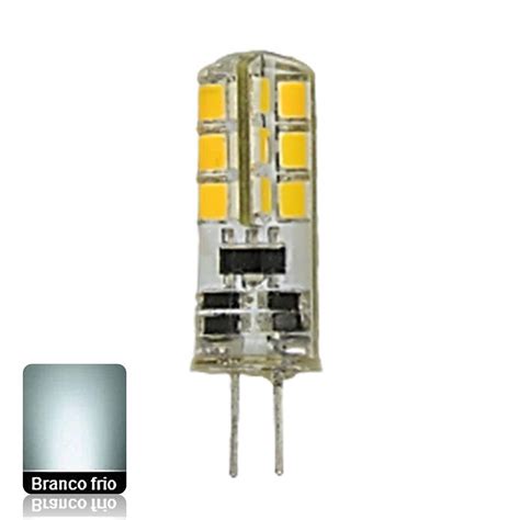 Lâmpada LED Bipino G4 Silconada 2W Branco Frio 220v