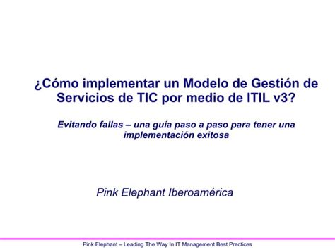 Como Implementar Itil V040811 Ppt