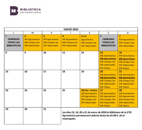 BIBLIOTECAS UPM CON HORARIO AMPLIADO EN ENERO 2024 Biblioteca De