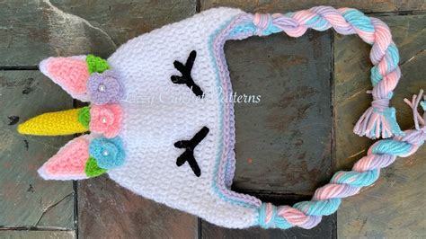 Gorro de Unicornio tejido a crochet paso a paso 5 años facil y