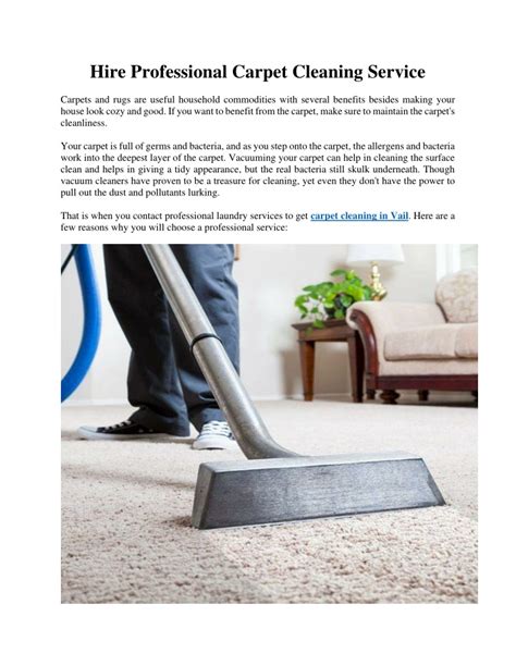 Ppt Hire Professional Carpet Cleaning Service Powerpoint Presentation