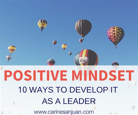 10 Ways To Develop A Positive Mindset As A Leader Csj Consulting