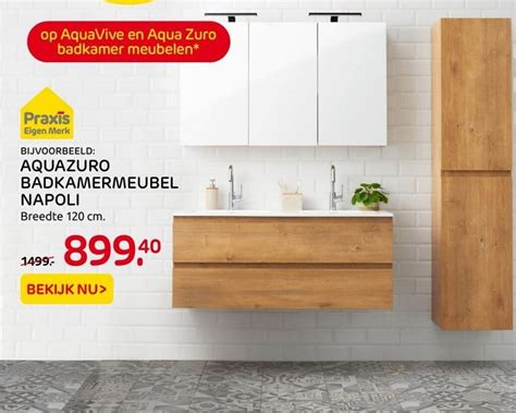 Aquazuro Badkamermeubel Napoli Cm Aanbieding Bij Praxis