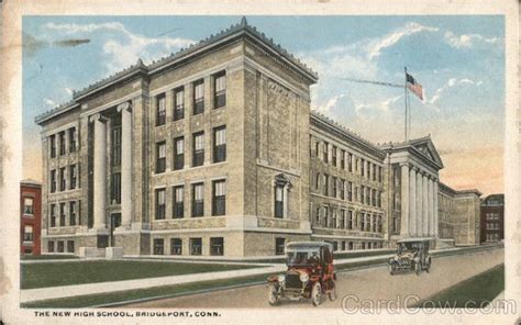 The New High School Bridgeport, CT Postcard