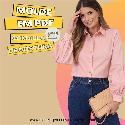 Molde Em Pdf Camisa Ombro Ca Do Gola E Colarinho Aula De