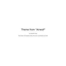 Theme from Airwolf - Piano Sheet- Piano Sheet