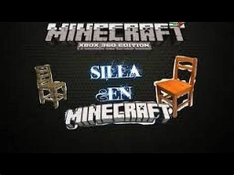 Como Hacer Una Silla Que Funcione Sin Mods Minecraft Todas Las