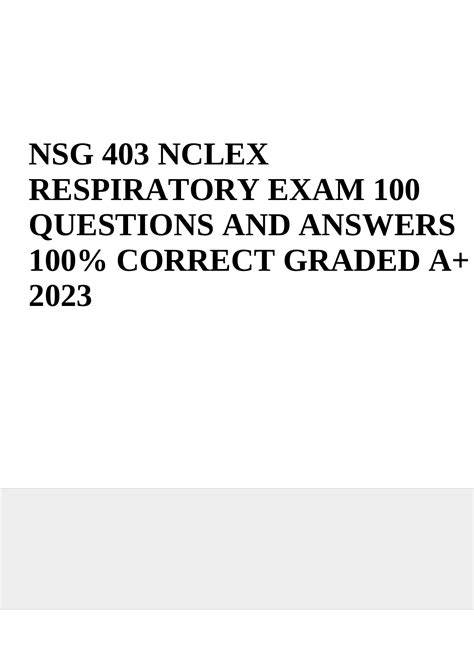 NSG 403 NCLEX Endocrine Questions And Answers 2023 NSG 403 NCLEX