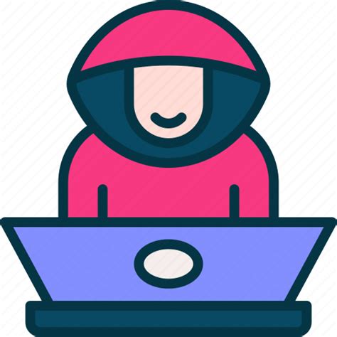 Hacker Crime Spy Laptop Cyber Icon Download On Iconfinder