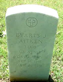 Evarts James Aitken M Morial Find A Grave