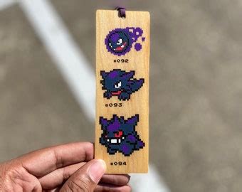 Gengar Bookmark Etsy