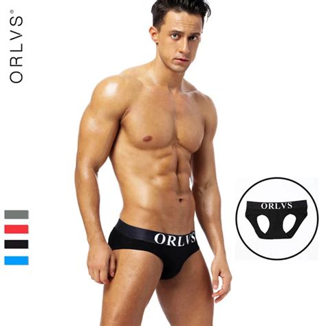 Orlvs New Mens Briefs Cotton Breathable Sexy Gay Men Underwear Convex