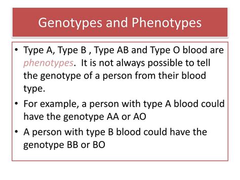 Ppt Genetics Of Blood Types Powerpoint Presentation Free Download