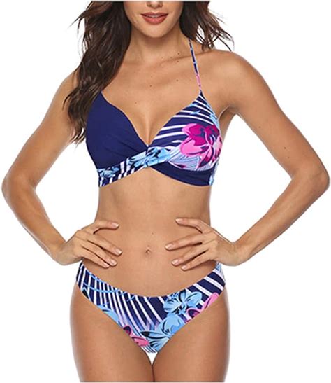 Generisch Damen Bikini Set Zweiteiliger Badeanzug V Ausschnitt