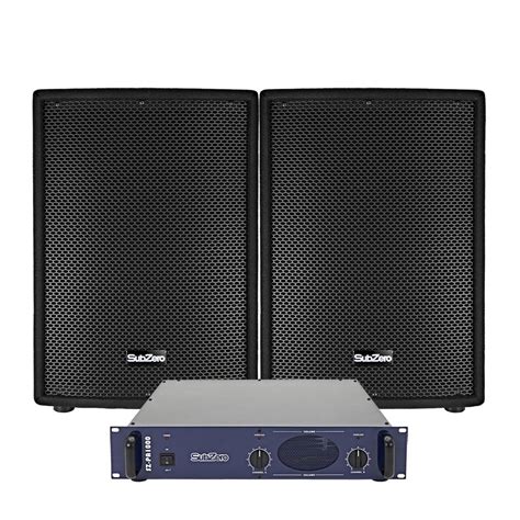 Conjunto de Sistema de PA 800W Amplificador de Potência Colunas