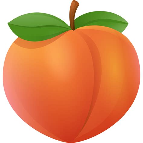 Peach Emoji PNG Images (Transparent HD Photo Clipart)