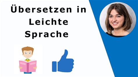 Bersetzen Von Texten In Leichte Sprache Youtube