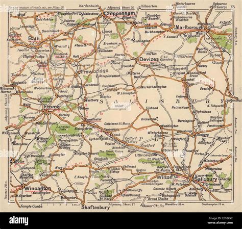 Map of salisbury plain hi-res stock photography and images - Alamy