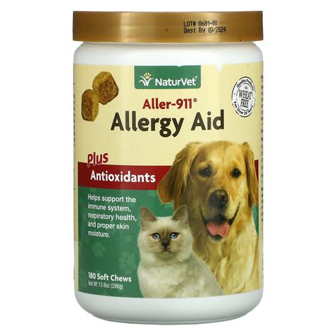 Naturvet Aller 911 Allergy Aid Plus Antioxidants 180 Soft Chews 13