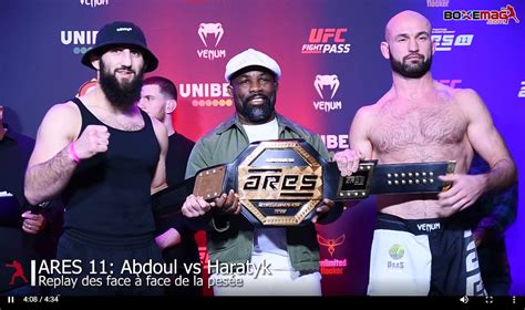 Résultats ARES 11 Abdoul vs Haratyk Boxemag