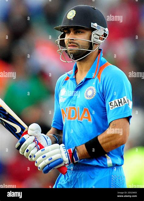 Indias Virat Kohli Icc Champions Trophy Match Edgbaston Hi Res Stock