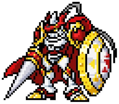 Dukemon Sprite By Hamurand22 On Deviantart Digimon Wallpaper Pixel