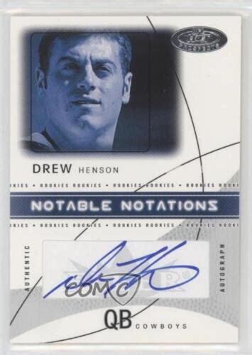 2004 Fleer Hot Prospects Notable Notations 50 Drew Henson NN DH