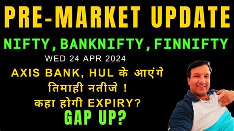 Gap Up Pre Market Update Today Banknifty Expiry Nifty Finnifty Midcap