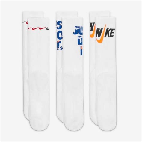 Kit De Meias Cano Alto Nike Everyday Plus Cushioned 3 Pares Adulto